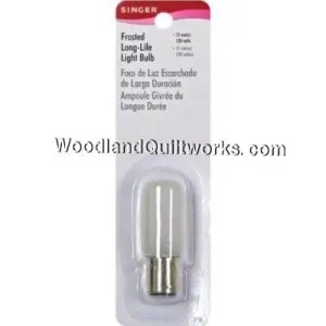 Singer Long Life Light Bulb 15 Watt-120 Volt Push-In Base