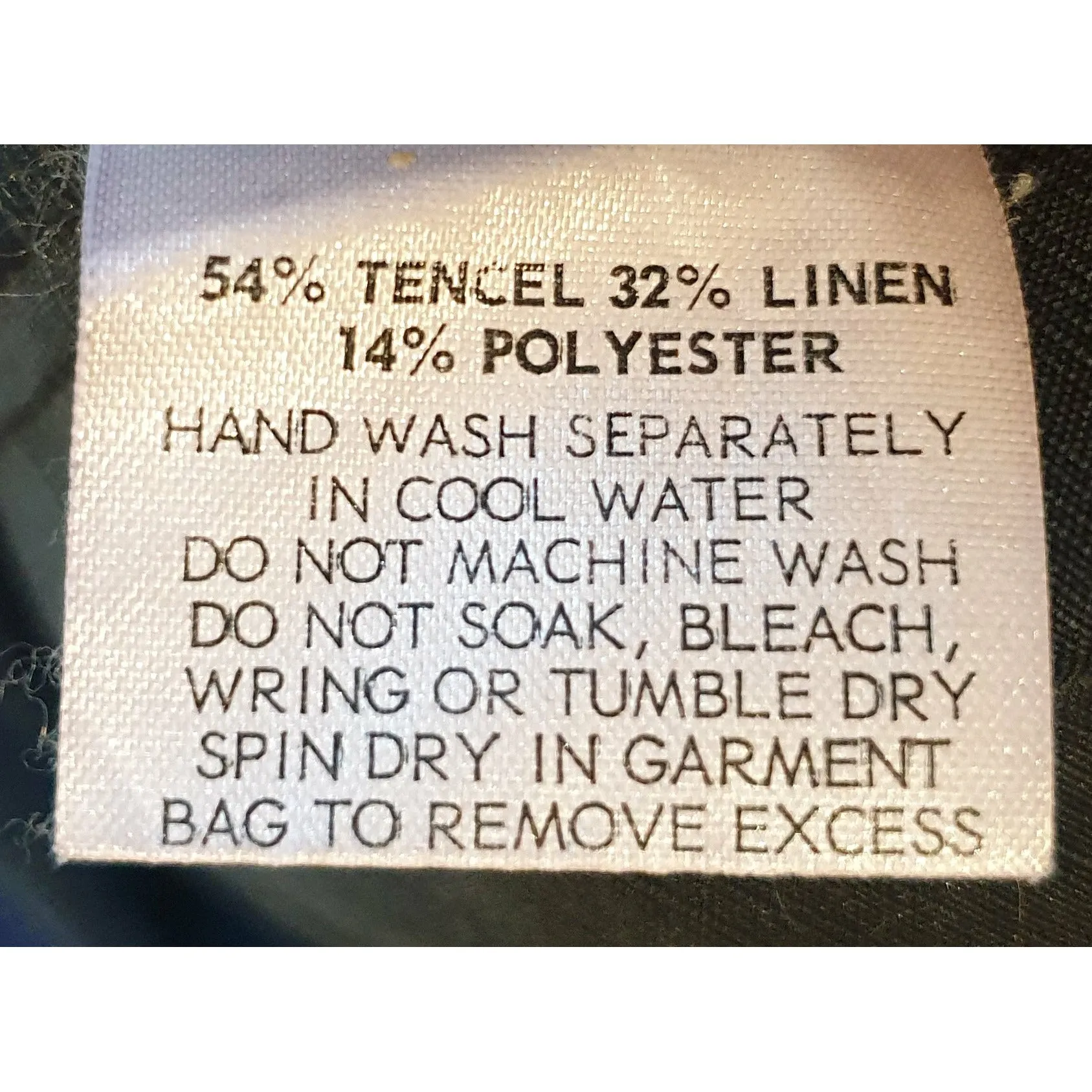 Sohn Black tencel-linen mix unique twist front skirt size 4 (best fits size 16)