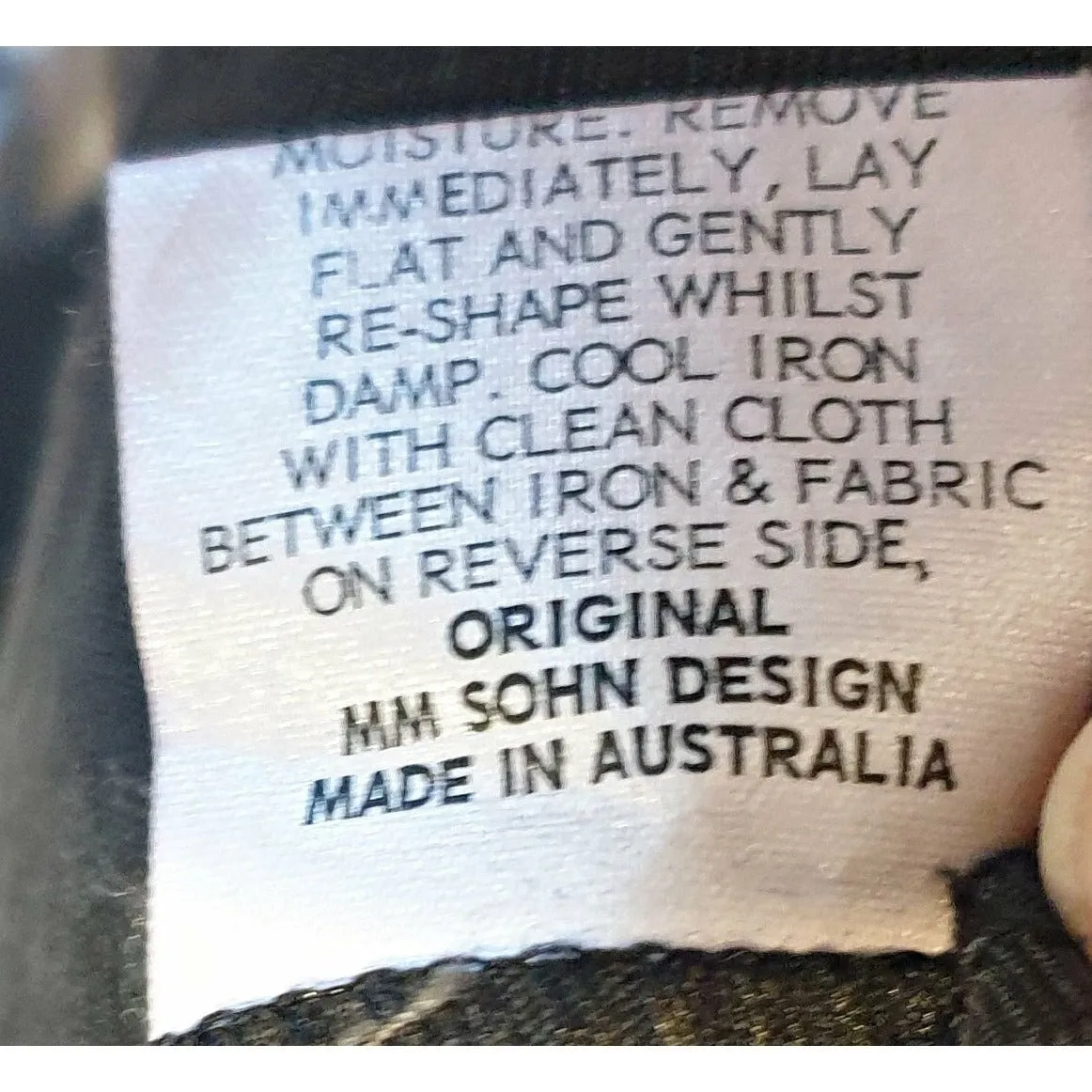 Sohn Black tencel-linen mix unique twist front skirt size 4 (best fits size 16)