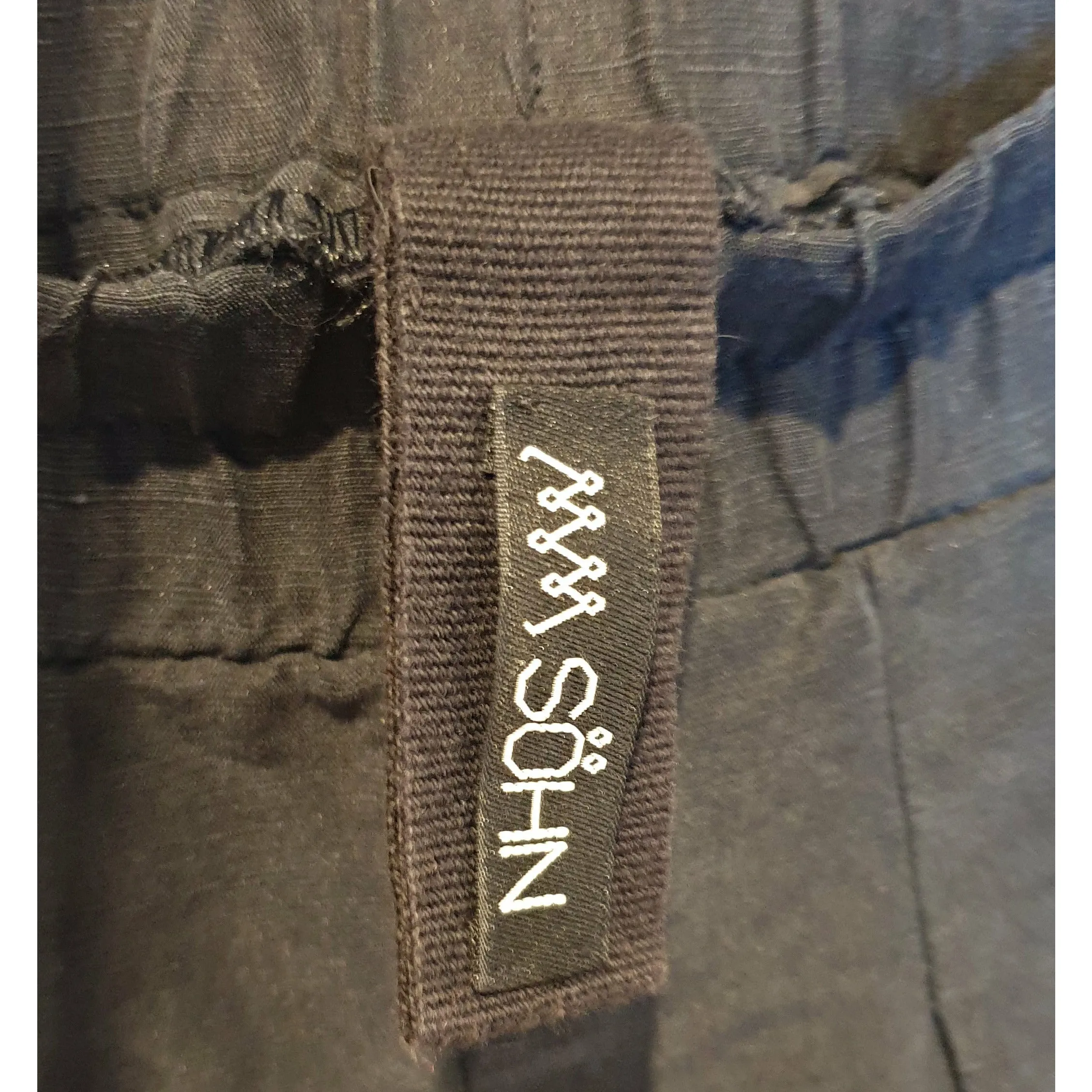 Sohn Black tencel-linen mix unique twist front skirt size 4 (best fits size 16)