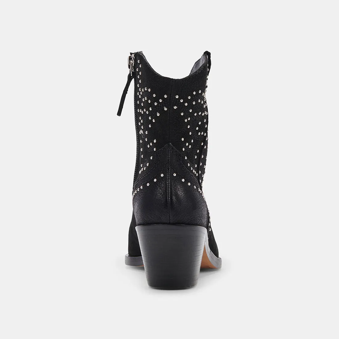 SOLOW STUD BOOTIES BLACK NUBUCK - re:vita