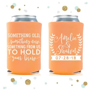 Something Old Something New - Wedding Can Cooler #99R