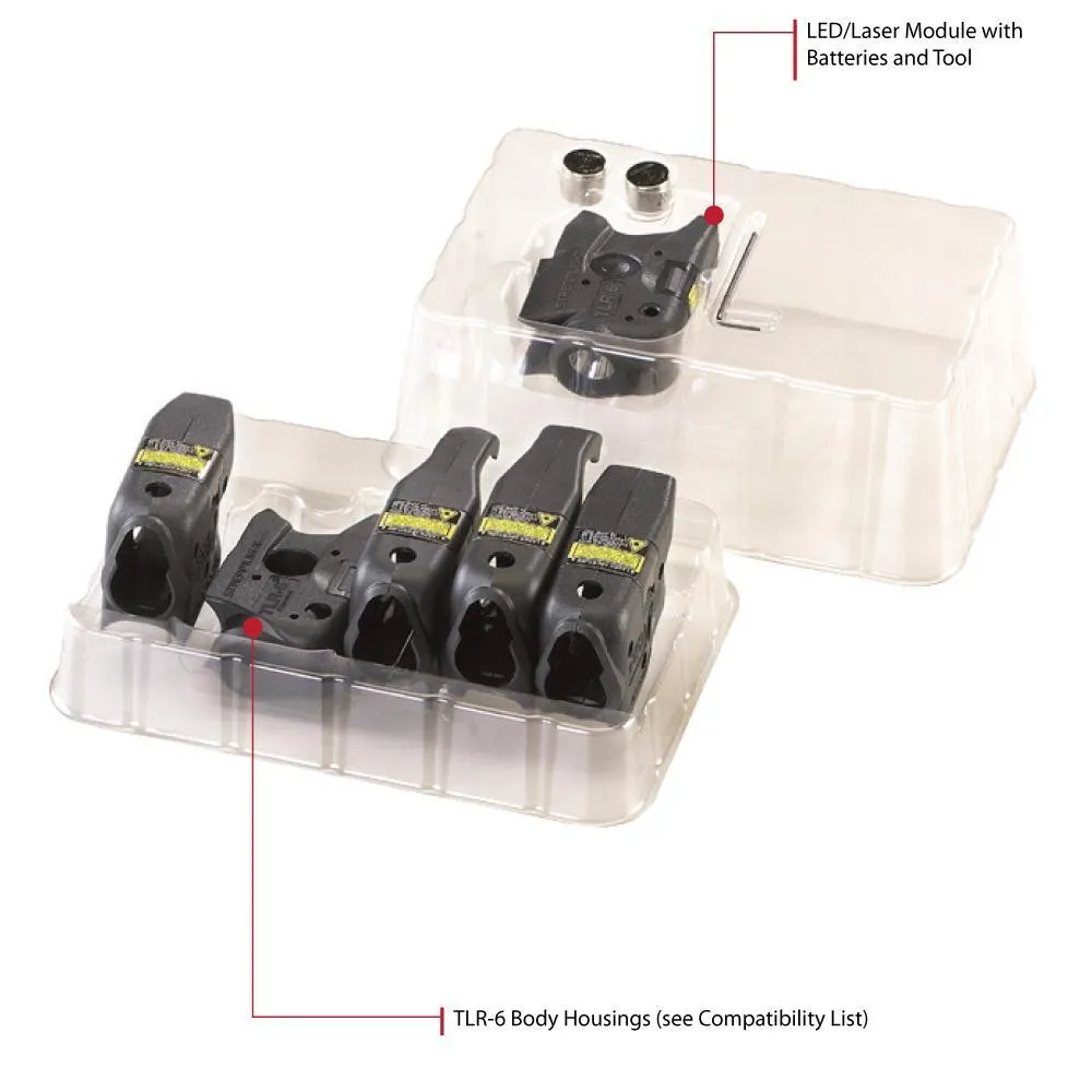 Streamlight TLR-6 Tactical Weapon Light with Integrated Red Aiming Laser Universal Kit