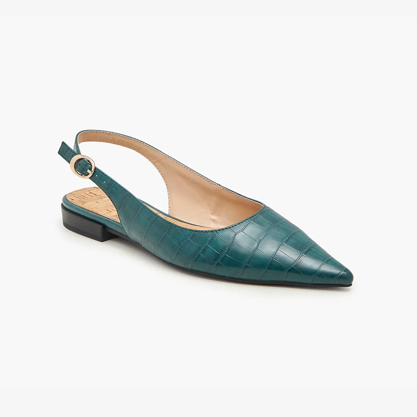 Suede Sling Back Sandals