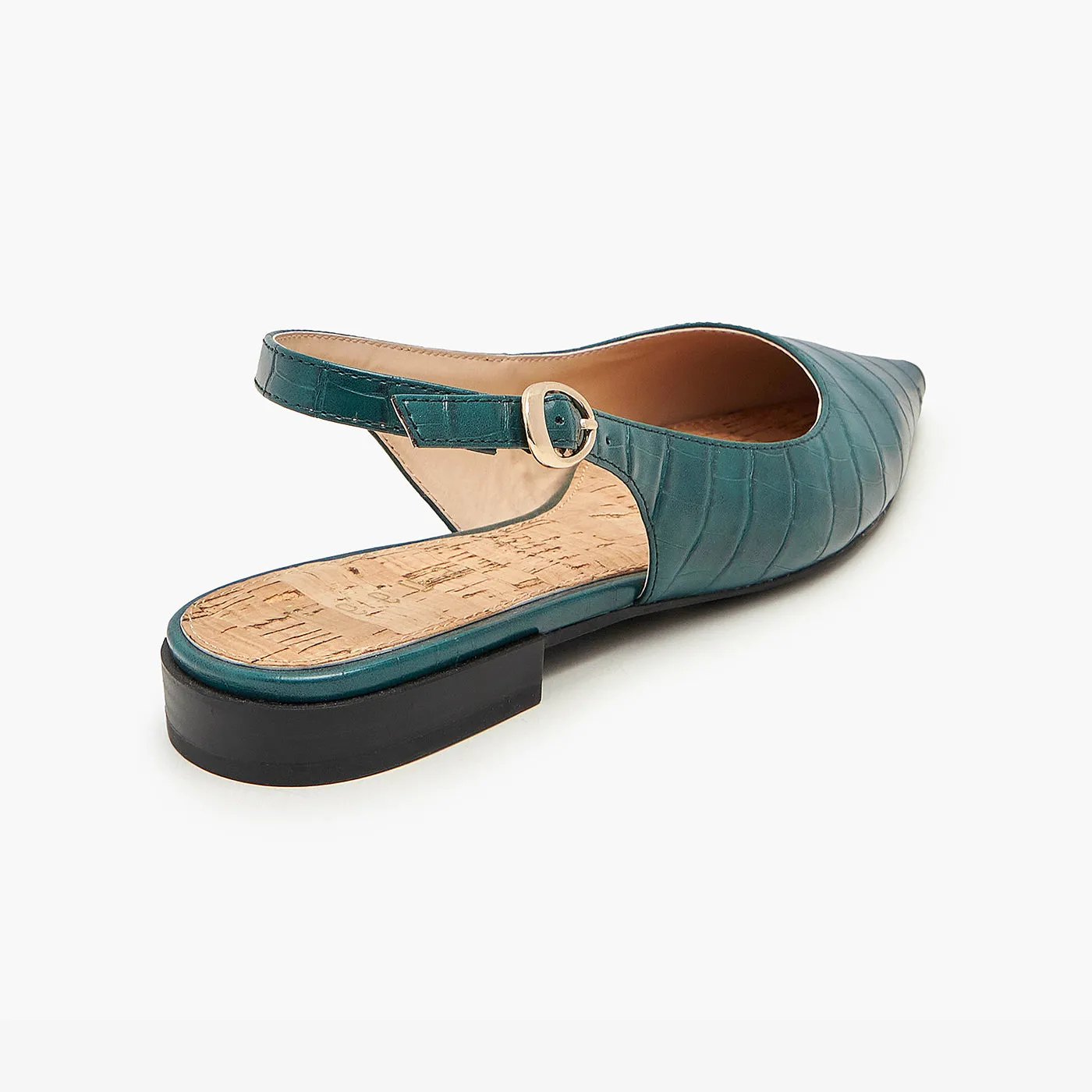 Suede Sling Back Sandals
