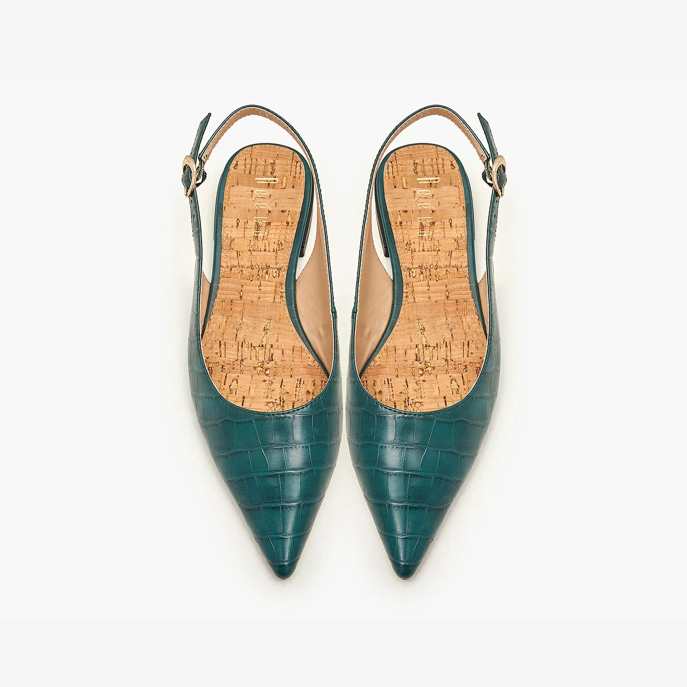 Suede Sling Back Sandals