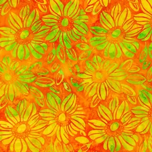 Summer Zest Batiks Tangerine