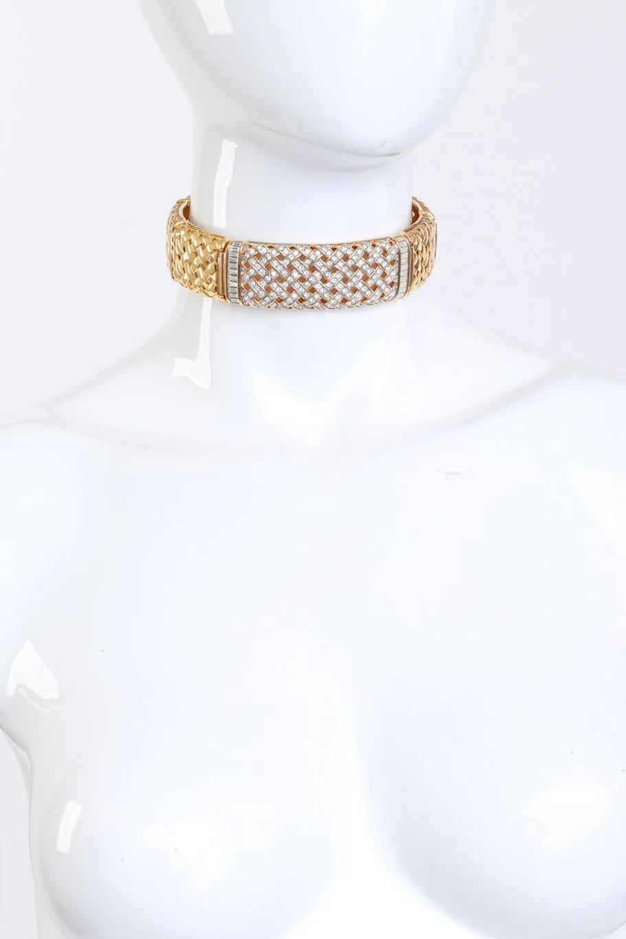 Swarovski Rhinestone Woven Choker