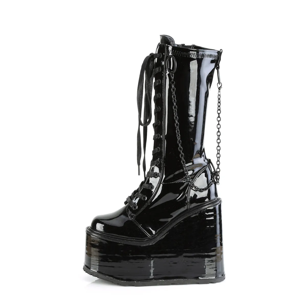 SWING-150  Black Stretch Patent