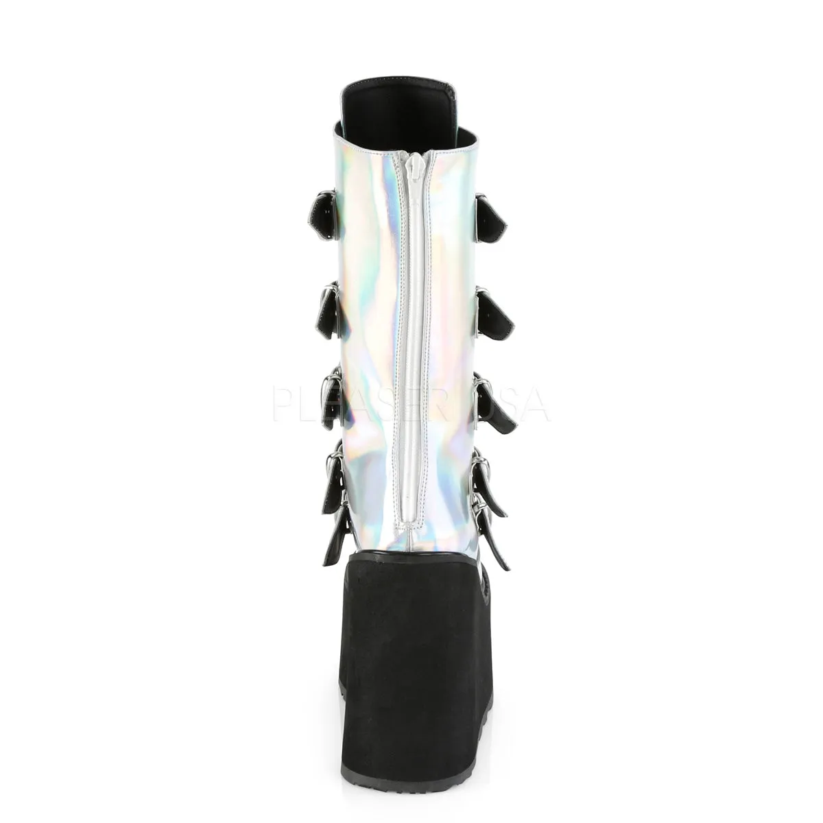 SWING-230  Silver Hologram Vegan Leather