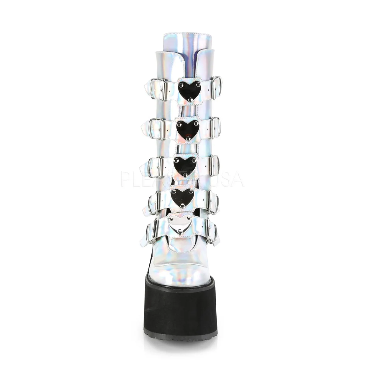 SWING-230  Silver Hologram Vegan Leather