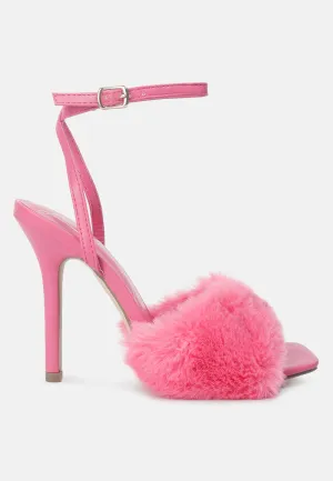 Tarantino Faux Fur Stiletto Sandals By Ruw