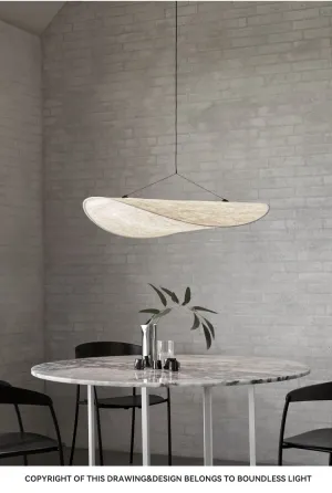 Tense Tyvek Pendant Lamp
