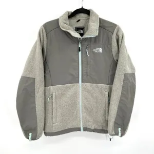 THE NORTH FACE Women's Gray Light Blue Fleece Full Zip Cozy Jacket Size Small