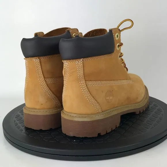 Timberland Premium 6&quot; Nubuck Wheat Classis Boots 12709M Youth Size 2.5Y