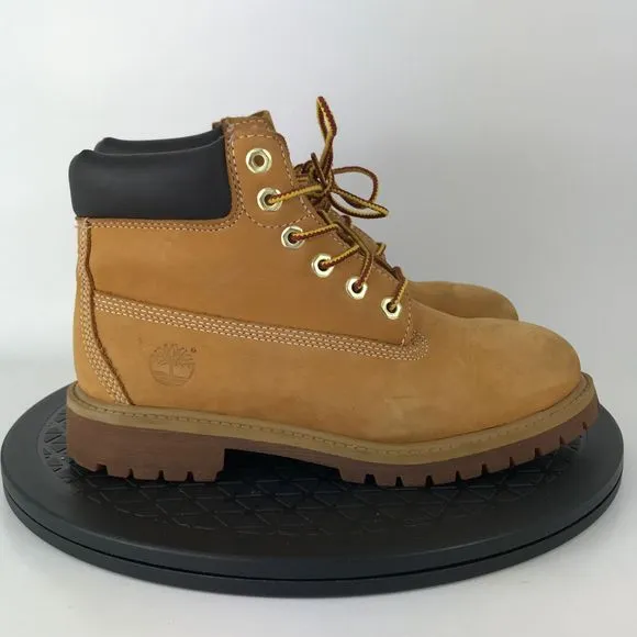 Timberland Premium 6&quot; Nubuck Wheat Classis Boots 12709M Youth Size 2.5Y