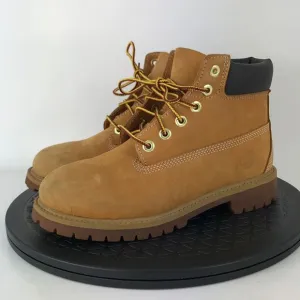 Timberland Premium 6&quot; Nubuck Wheat Classis Boots 12709M Youth Size 2.5Y
