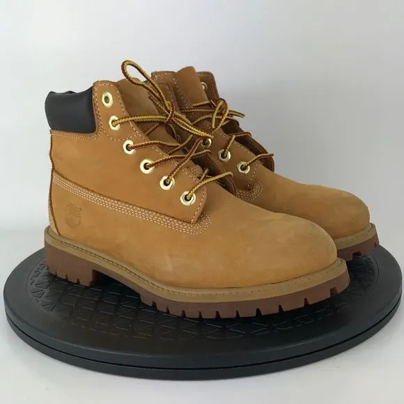 Timberland Premium 6&quot; Nubuck Wheat Classis Boots 12709M Youth Size 2.5Y