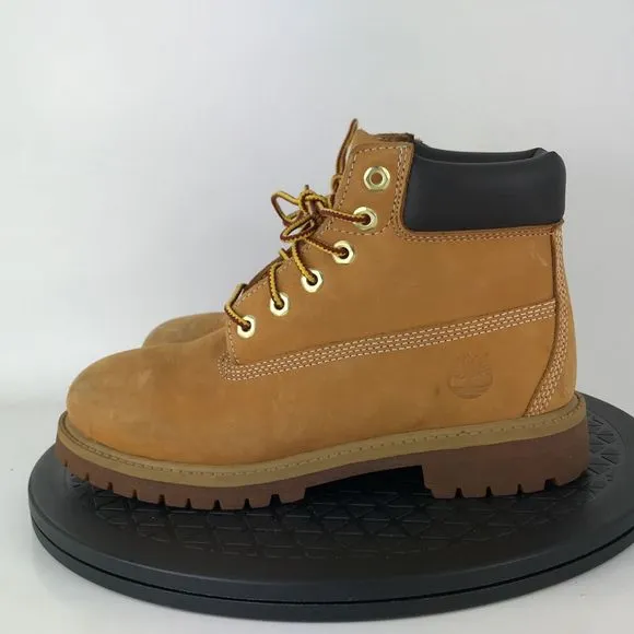 Timberland Premium 6&quot; Nubuck Wheat Classis Boots 12709M Youth Size 2.5Y