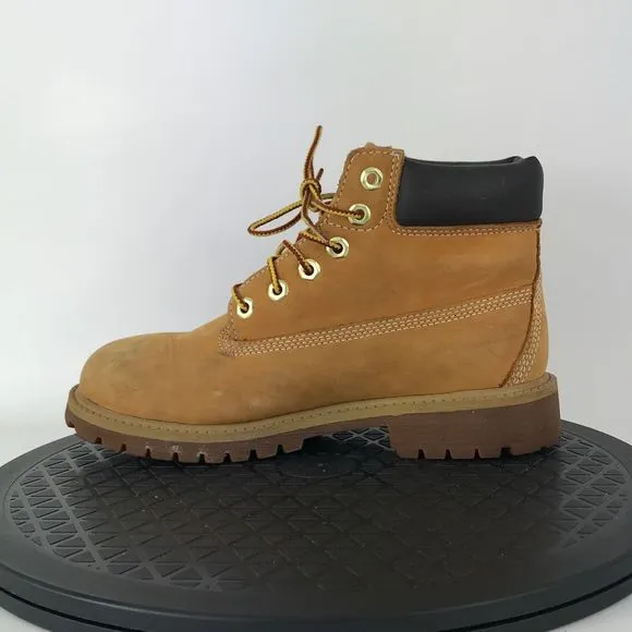 Timberland Premium 6&quot; Nubuck Wheat Classis Boots 12709M Youth Size 2.5Y