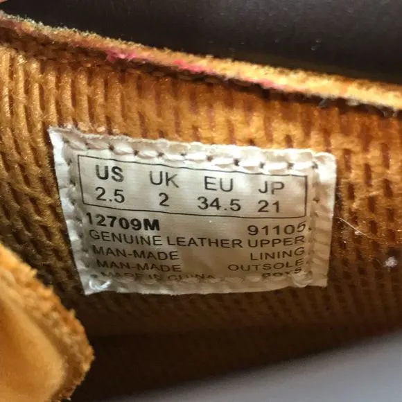 Timberland Premium 6&quot; Nubuck Wheat Classis Boots 12709M Youth Size 2.5Y