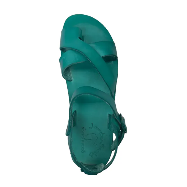 Tovah - Molded Crossover Strap Sandal | Turquoise