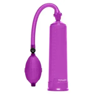 Toy Joy 8-inch Purple Penis Pump with Powerful Suction