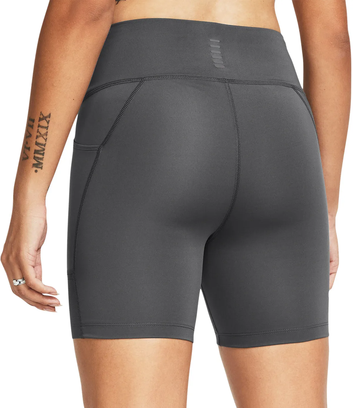 Under Armour Launch 6 Inch Womens Short Running Tights - Grey