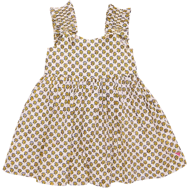 Via Dress | Yellow Lisbon Ditsy