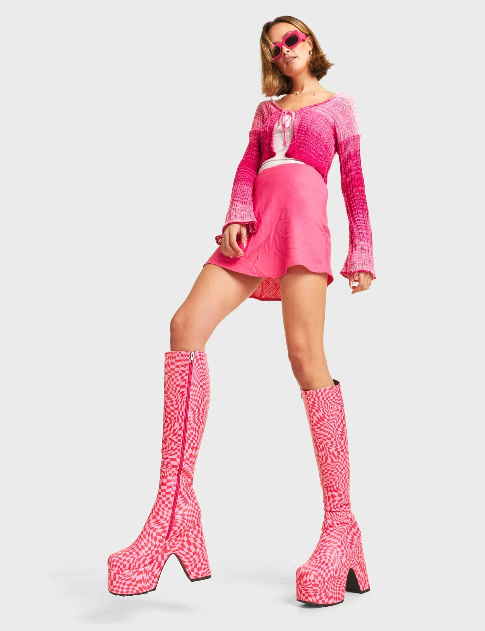 Willpower Platform Knee High Boots
