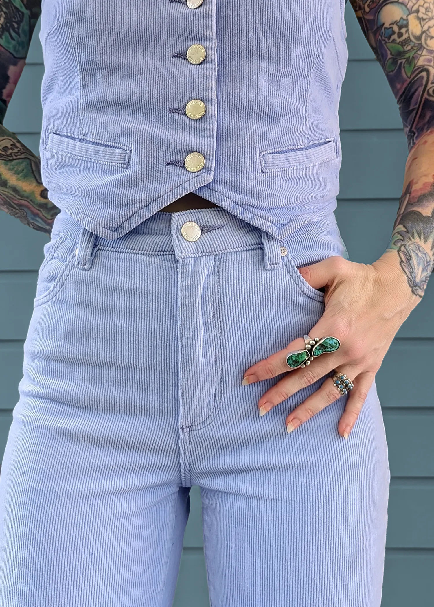 Wisteria Corduroy Eastcoast Flares