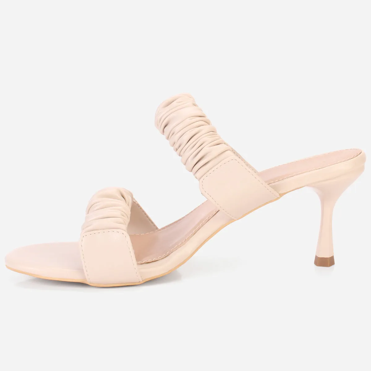 Womens "CLAUDIA" Stiletto Heeled Slip on Sandals