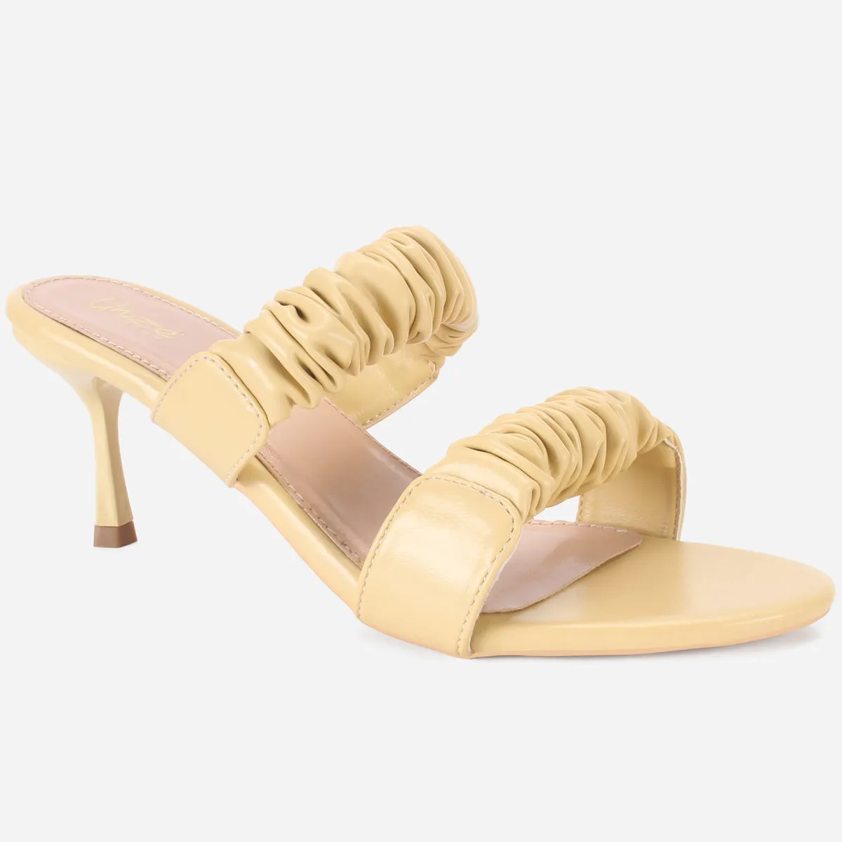 Womens "CLAUDIA" Stiletto Heeled Slip on Sandals