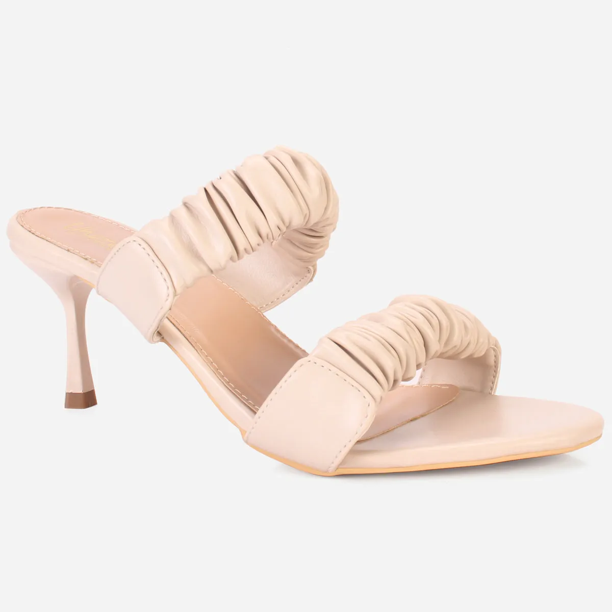 Womens "CLAUDIA" Stiletto Heeled Slip on Sandals