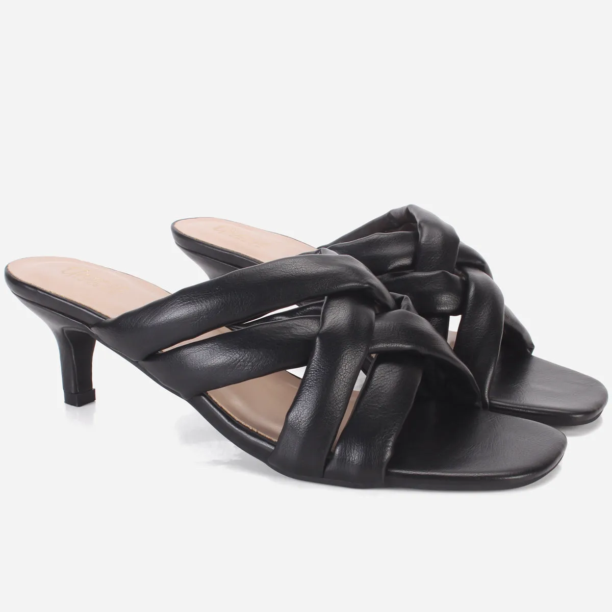 Womens "SHARALYINE" Crossover Slide In Summer Sandals