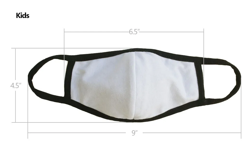 Your Own Text Customization Unisex Reusable Washable Mouth Cotton Face Masks for Adults Kids - Made in USA